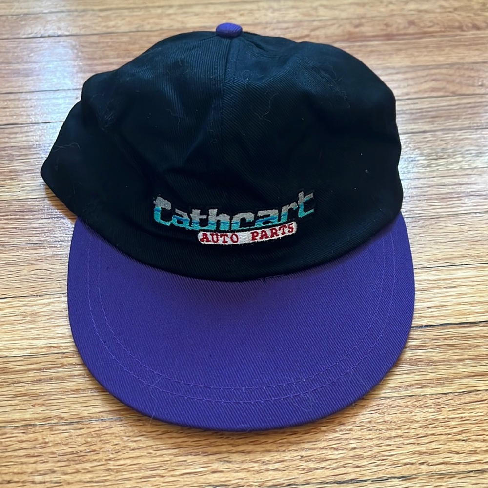 Vintage Cathcart Auto Parts Strapback Hat / 90s / Auto Parts